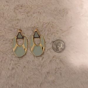 Art Deco style turquoise earrings